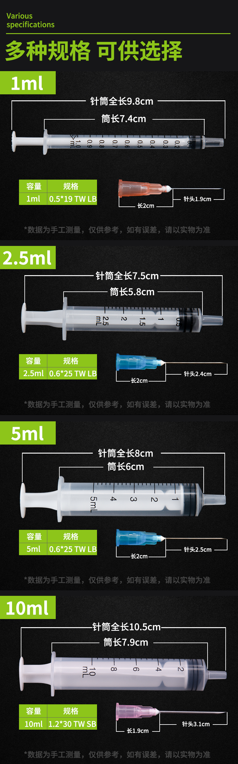 一次性使用無(wú)菌注射器規(guī)格